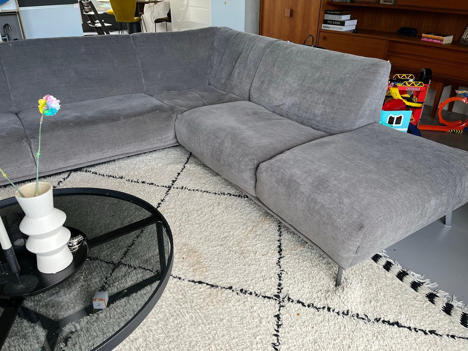 Hoekbank Furninova Rocco - 299x240cm, Ophalen, 250 tot 300 cm, Gebruikt, Hoekbank