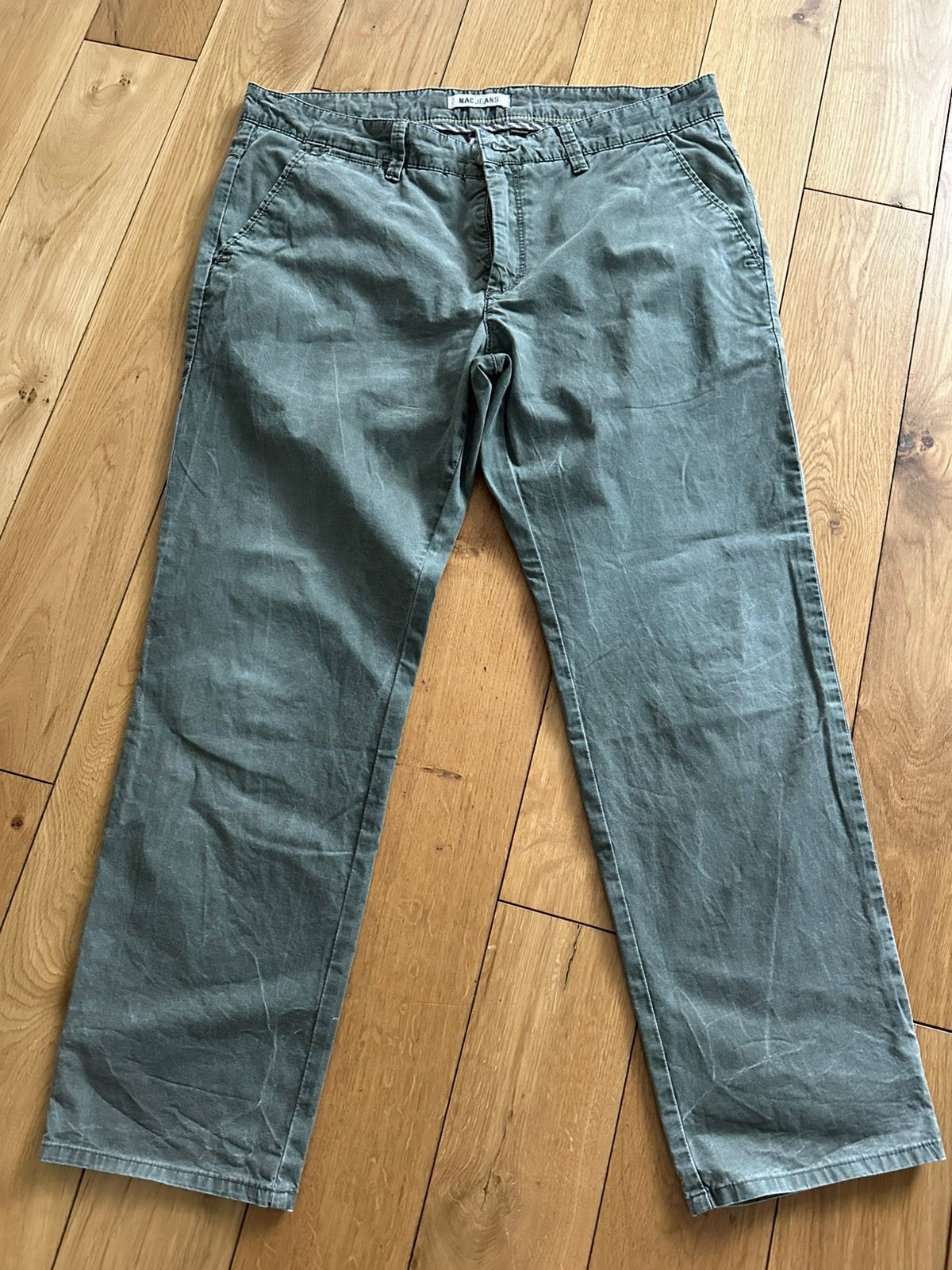 Heren  broek, Ophalen of Verzenden, Gedragen, Maat 52/54 (L), Groen