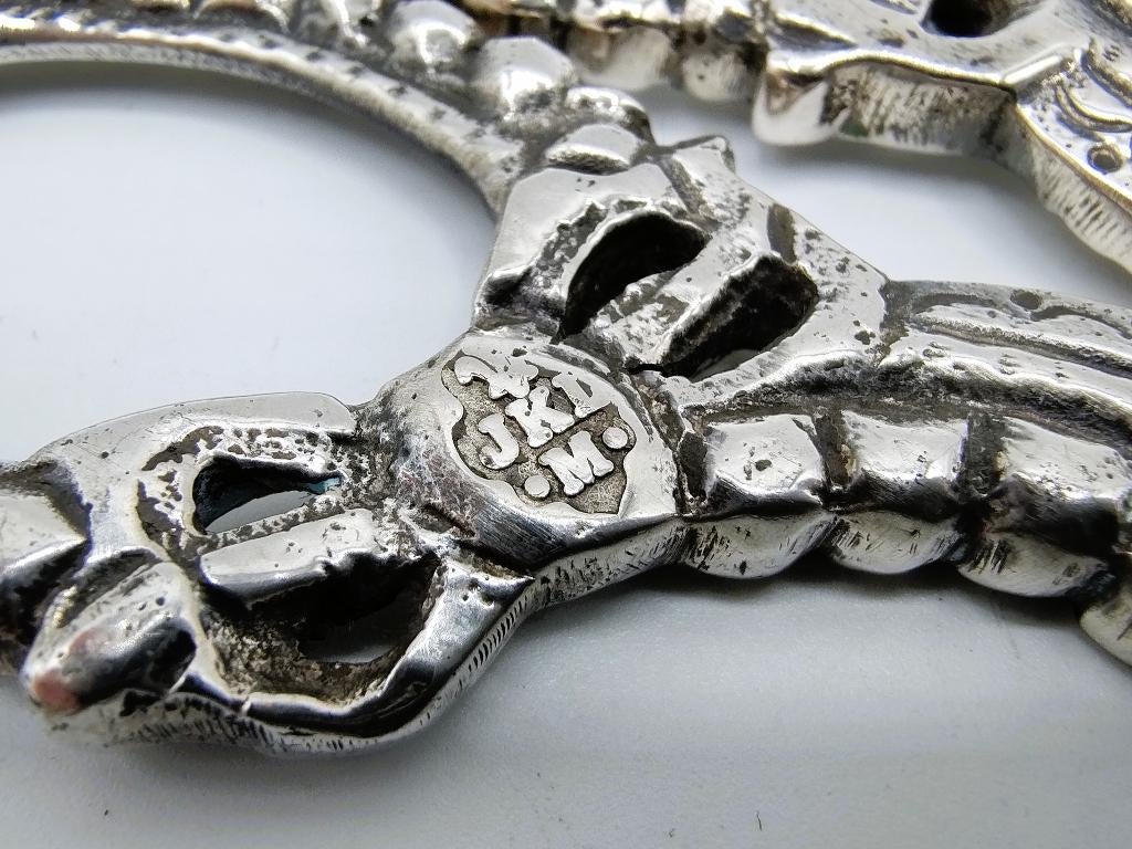 Zilveren schaar met jasseronketting, Frankrijk, 18e eeuws, Verzenden, Zilver