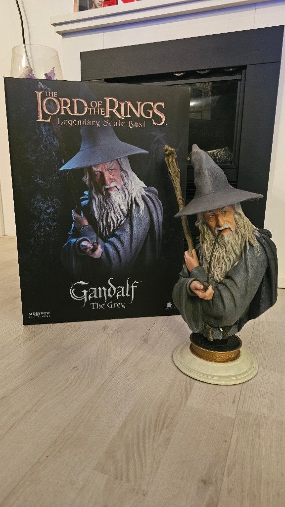 Lord Of The Rings Legendary Scale Bust Gandalf The Grey!, Ophalen of Verzenden, Zo goed als nieuw