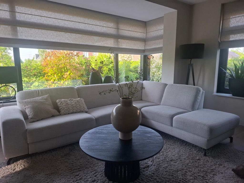 Hoekbank zgst, met relax/slaapfunctie, opbergruimte eiland., Huis en Inrichting, Banken | Complete zithoeken, Ophalen, Zo goed als nieuw