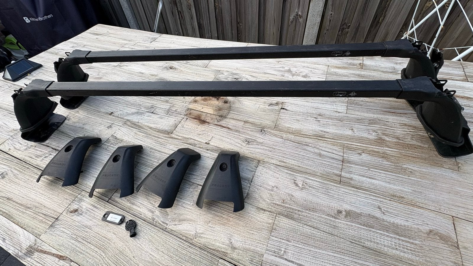Peugeot 308 dakdragers met slot en sleutel., Ophalen, Gebruikt