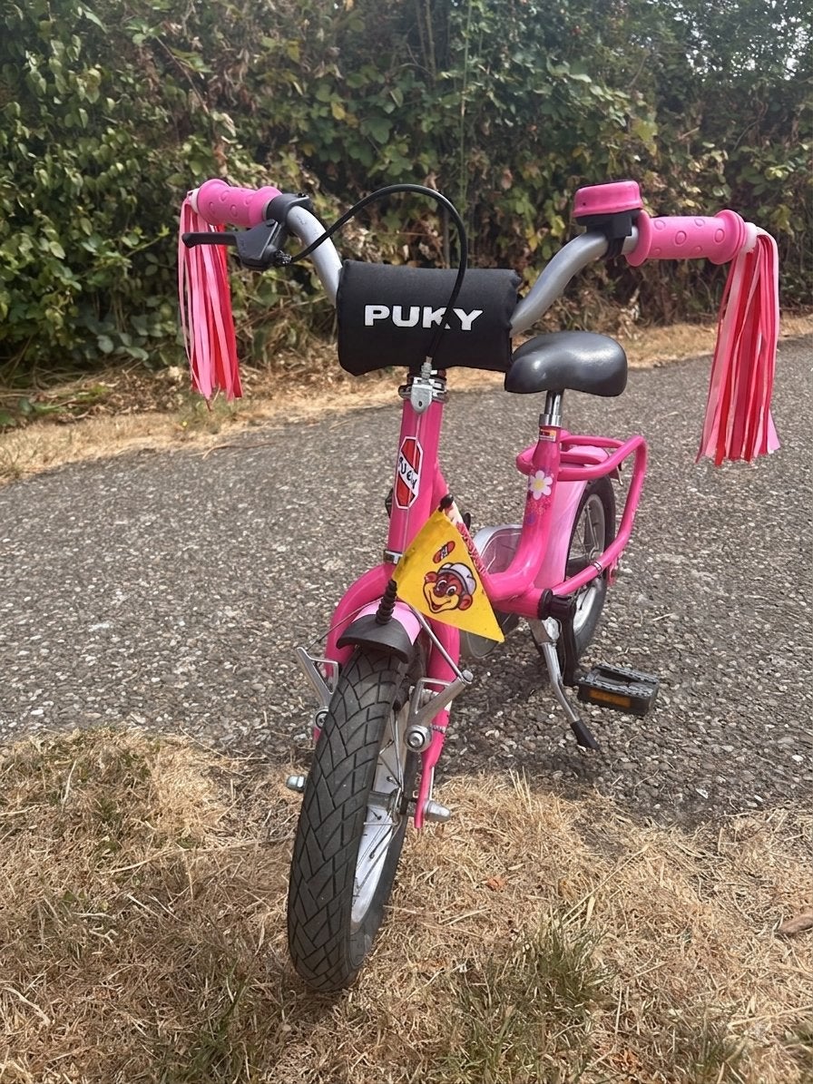 Puky kinderfiets 12 inch roze zonder zijwieltjes, Ophalen, Gebruikt, Terugtraprem, Minder dan 16 inch