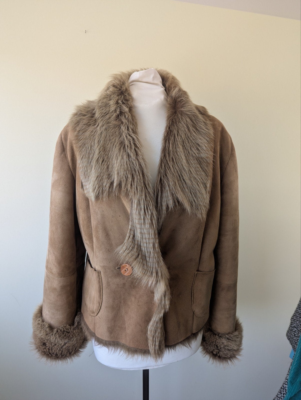 korte leren lammycoat jasje Noteboom Brugge lammy 40, Ophalen of Verzenden, Nieuw, Maat 38/40 (M), Zwart