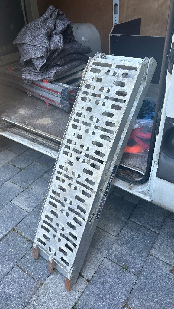 Oprijplaat Acebikes aluminium inklapbaar 220 cm | 340kg, Ophalen of Verzenden, Gebruikt