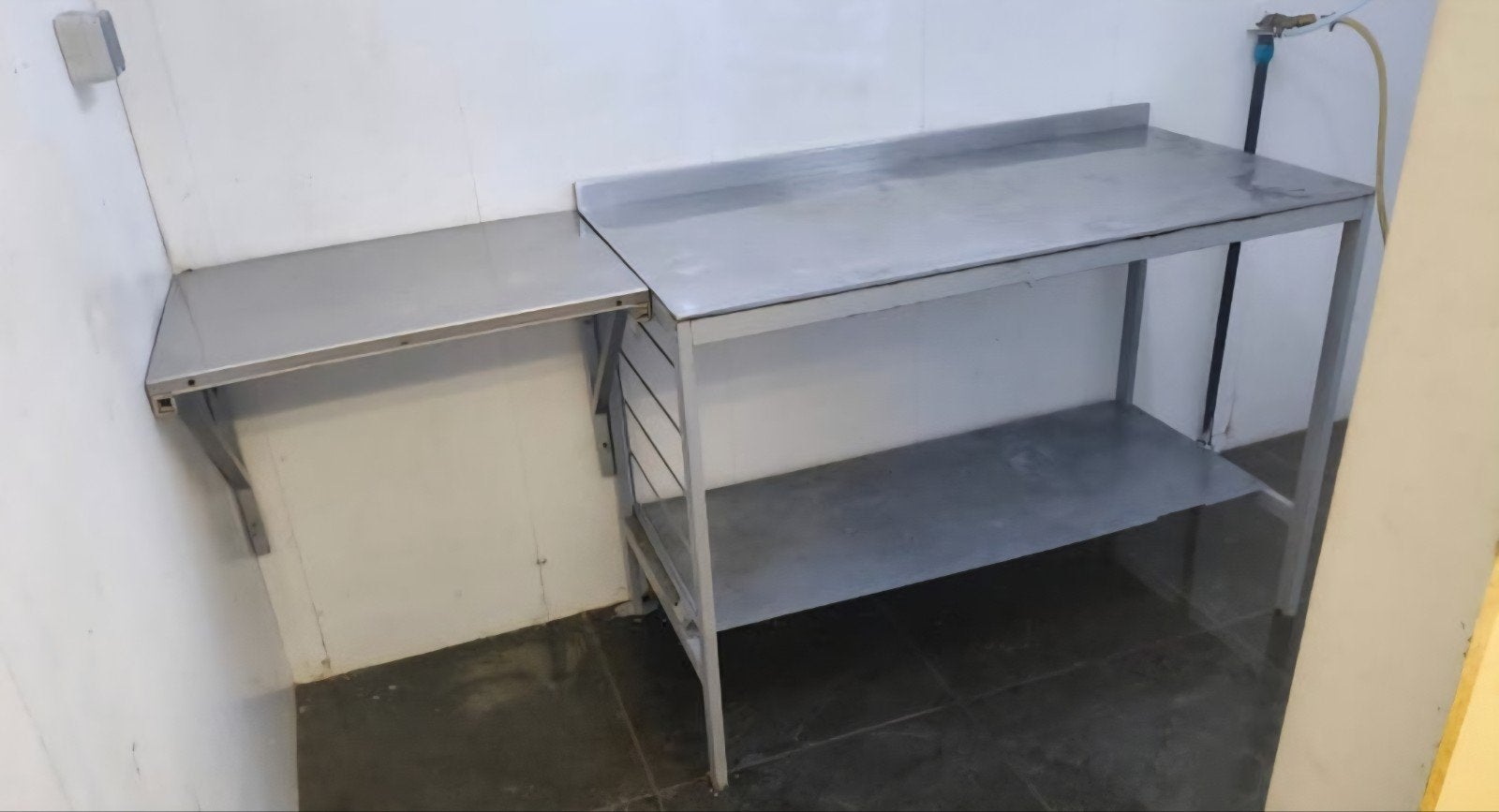 RVS werktafel, Ophalen, Gebruikt, 50 tot 75 cm, Minder dan 100 cm