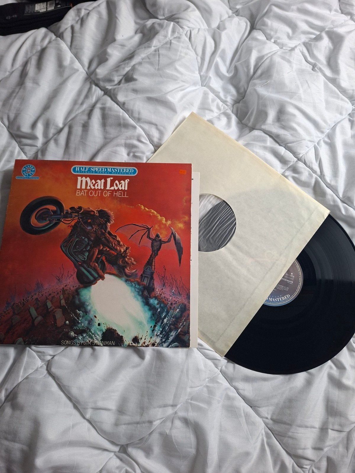 Meat loaf, Bat out of hell vinyl zwart, Ophalen of Verzenden, Zo goed als nieuw, 12 inch, Poprock