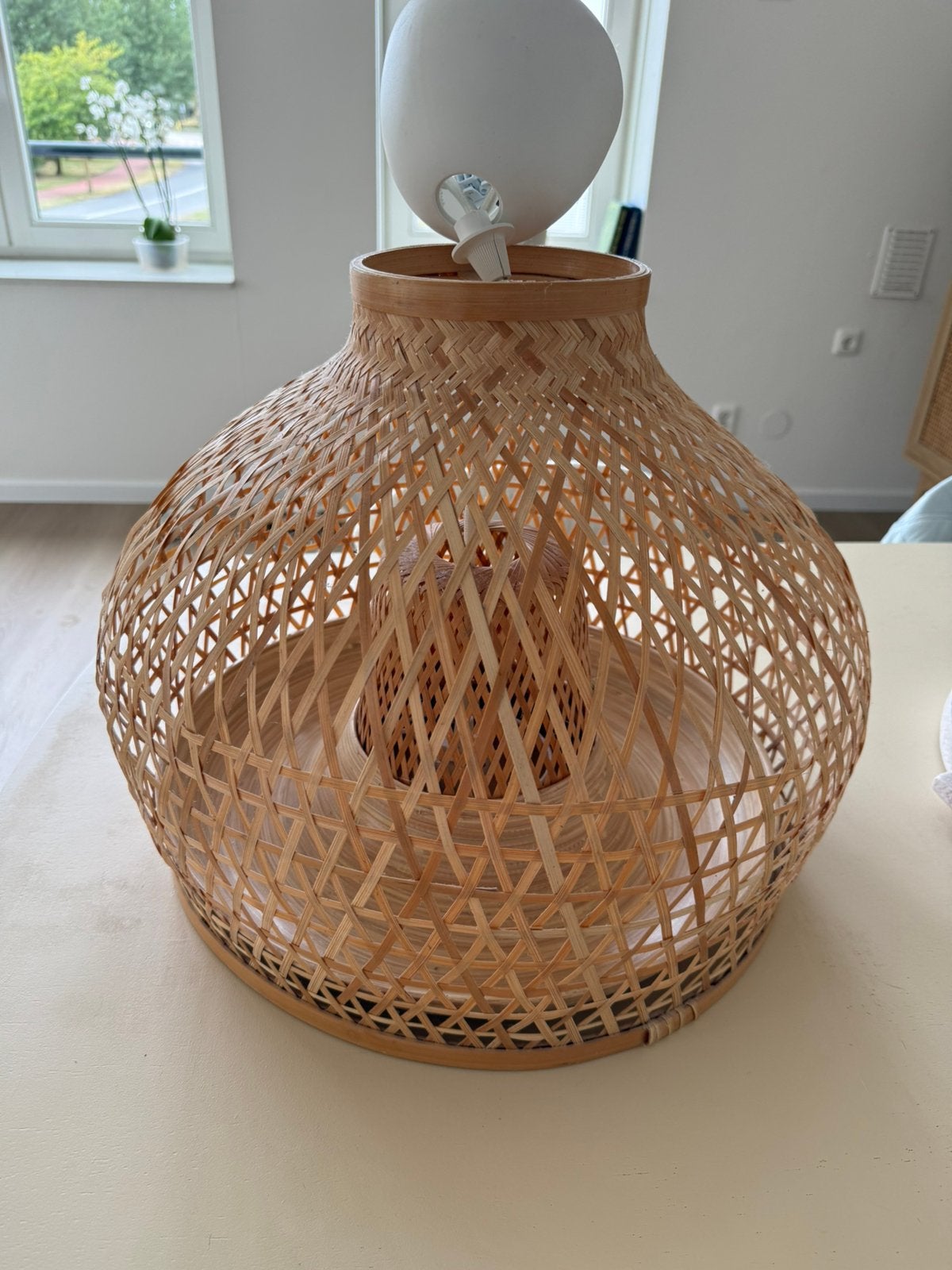 Ikea Rotan Lamp MISTERHULD, Ophalen, Zo goed als nieuw