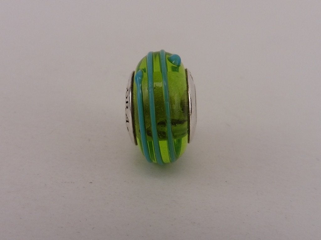 Zilveren Pandora bedel                                  Z40a, Gebruikt, Glas of Kristal, ., Pandora