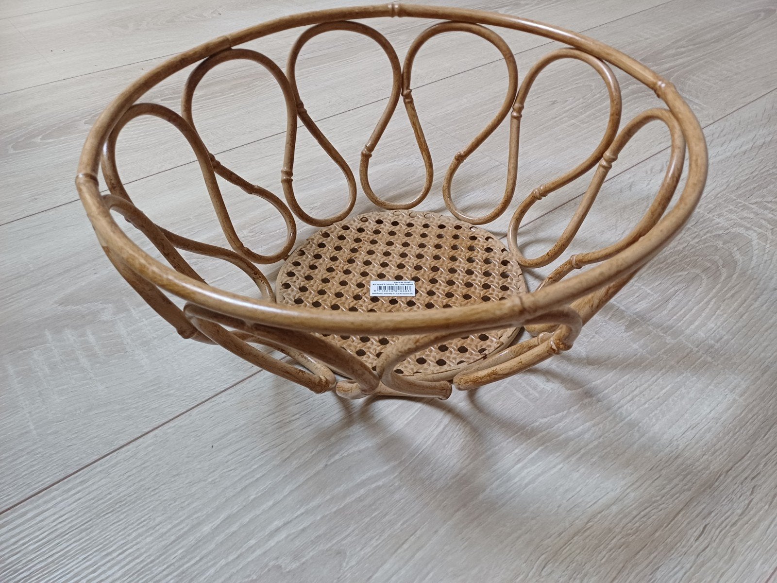 Rotan schaal / fruitschaal / mand, Huis en Inrichting, Ophalen, Gebruikt, Gevlochten, Schaal