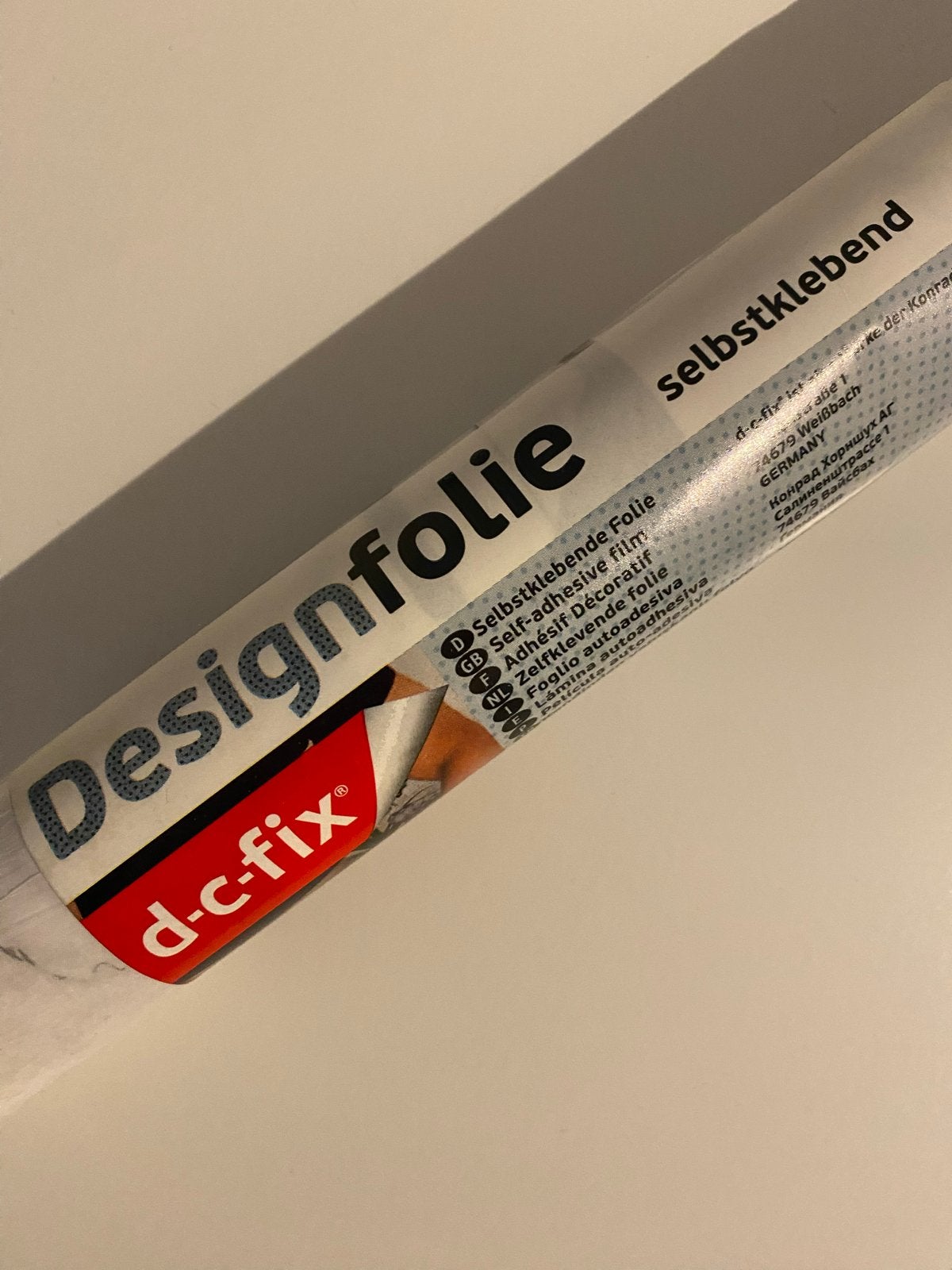 Zelfklevende Designfolie Marmerlook d-c-fix 45cm x 2m, Huis en Inrichting, Materiaallook, Wit, Modern, Ophalen of Verzenden