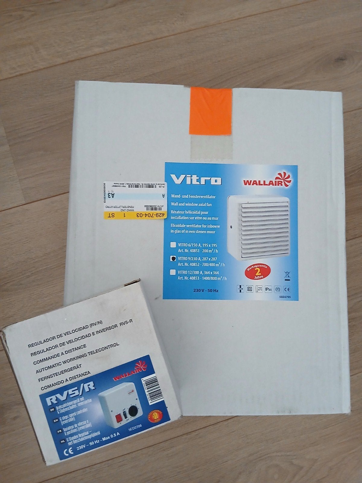 Vitro Wallair wandafzuiger met 6-standen schakelaar, nieuw, Ophalen of Verzenden