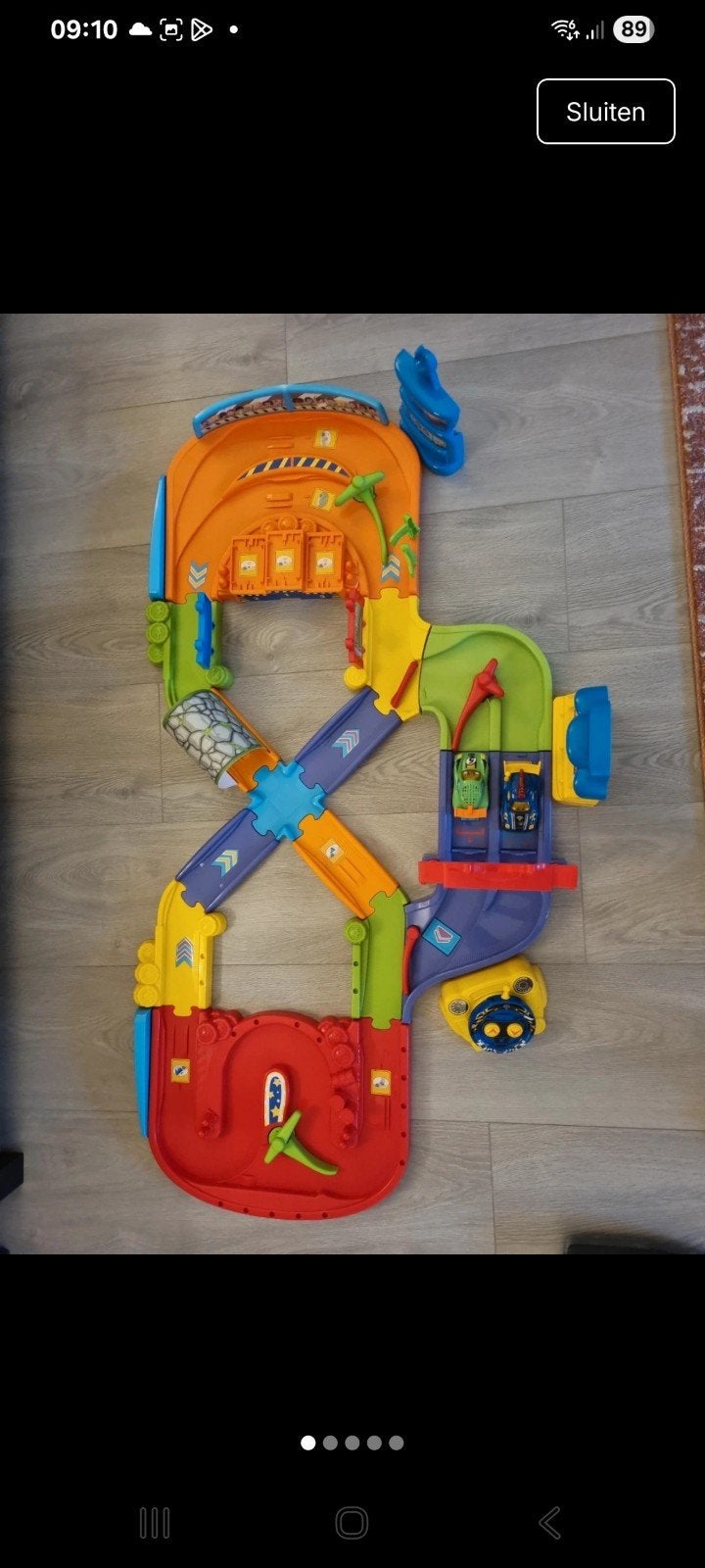 VTech Toet - bestuurbare racebaan zo goed als nieuw, Overige merken, Racebaan, Zelf te bouwen, Ophalen of Verzenden