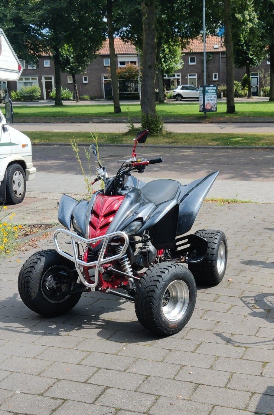 Nette Yamaha Raptor 350 met Nederlands kenteken, Ophalen