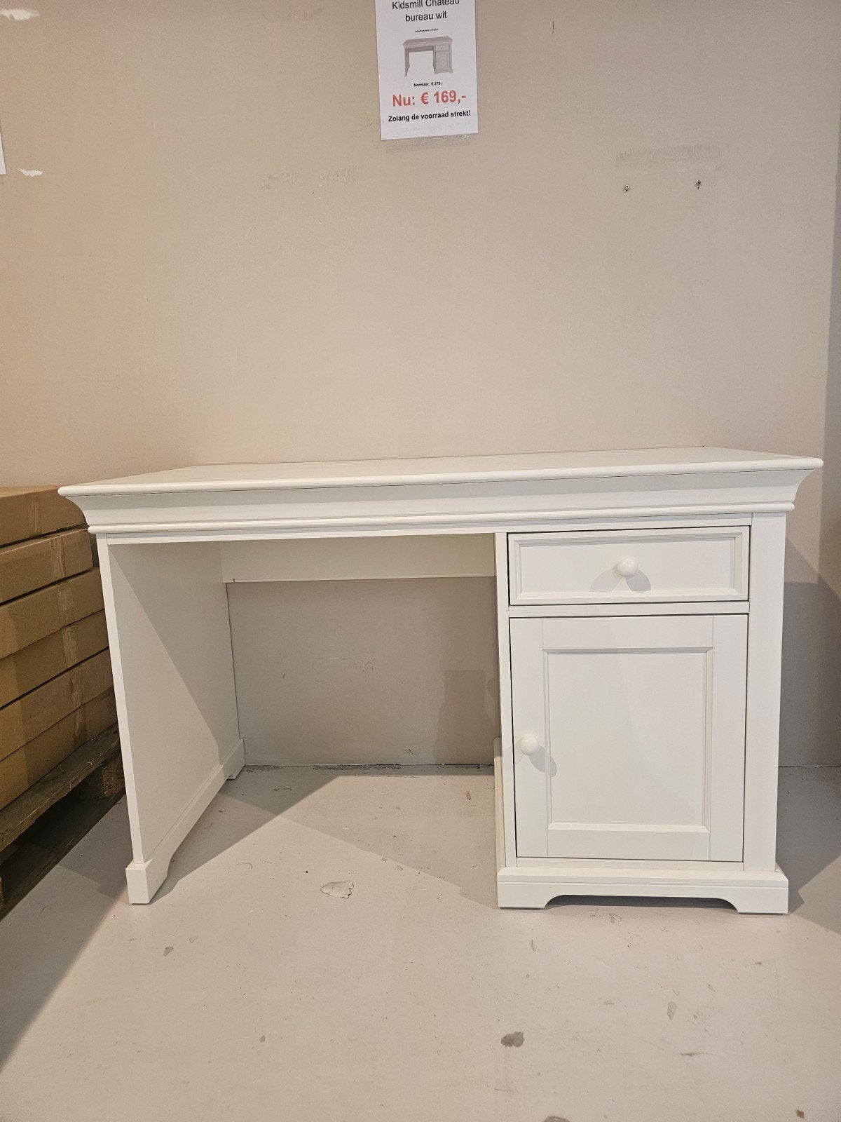 Kidsmill Chateau bureau, wit. Nieuw in doos., Ophalen, Hout, Nieuw, Overige merken