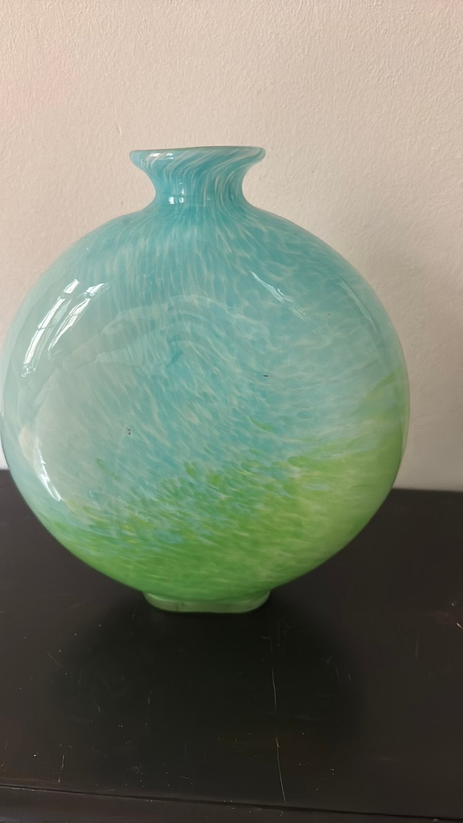 Lime Green & Turquoise Hand Blown MURANO, Ophalen, Zo goed als nieuw