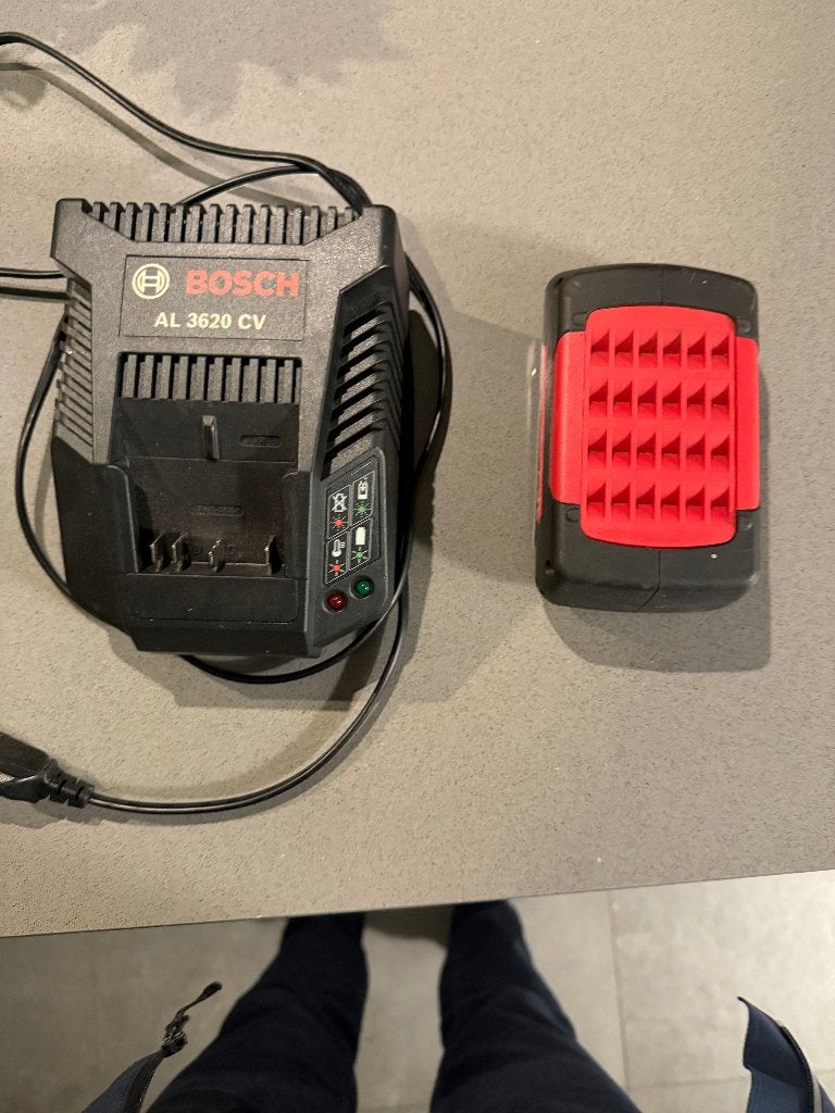 Bosch 36V Acculader AL 3620 CV met Accu 2.0 Ah Li-ion, Ophalen of Verzenden, Gebruikt, Overige soorten, Bosch