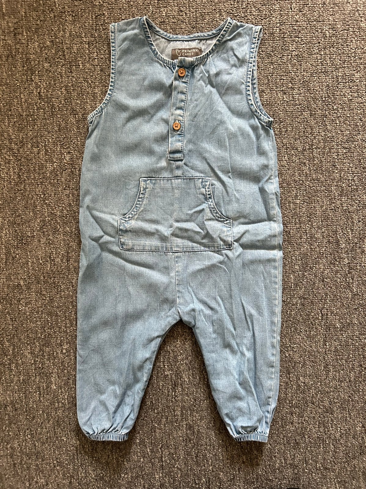 Denim jumpsuit boxpak voor Baby's - Lichtblauw, Ophalen of Verzenden, Gebruikt, Meisje