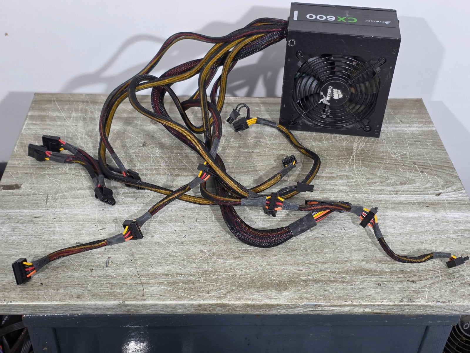 Corsair 600w max voeding psu power supply cx600 75-001688, Gebruikt, ., Ophalen of Verzenden, .