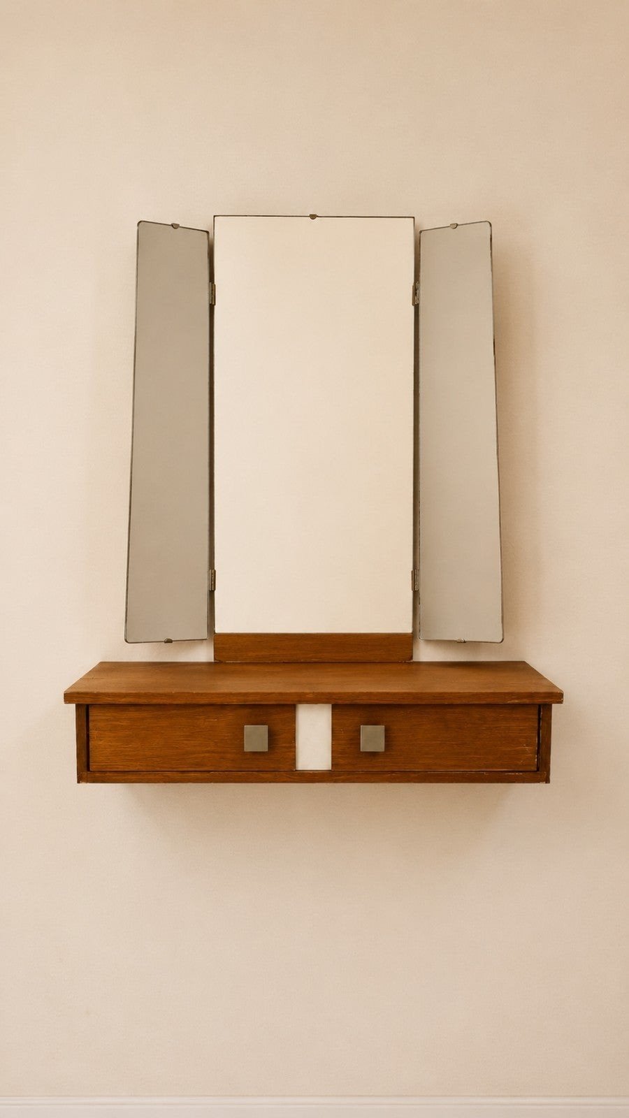 Vintage Halspiegel, Huis en Inrichting, Ophalen of Verzenden, Rechthoekig, 50 tot 75 cm, Minder dan 100 cm