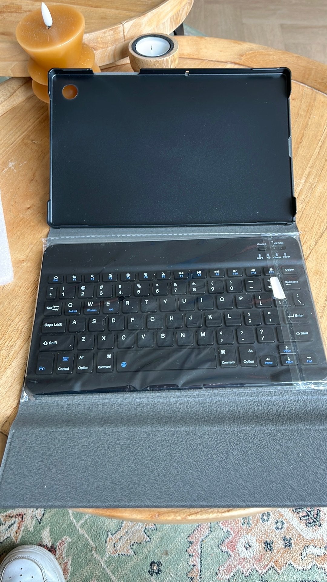 Just in Case toetsenbord voor Samsung Galaxy Tab A8, 10 inch, Bescherming voor- en achterkant, Ophalen of Verzenden, Zo goed als nieuw