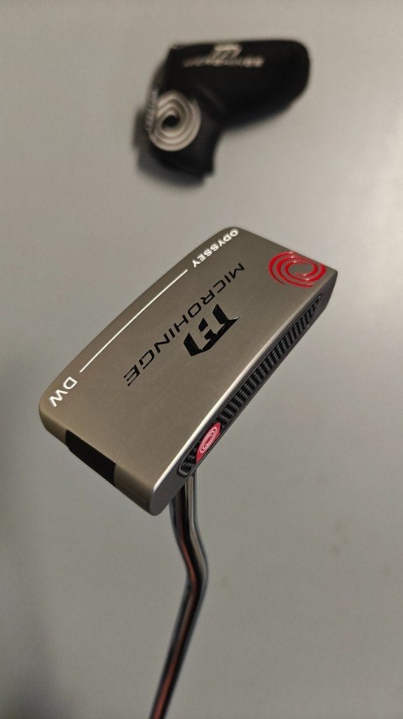Odyssey Microhinge DW putter, rechts 33 inch GLOEDNIEUW, Callaway, Odyssey/Callaway, Onbekend, Nieuw