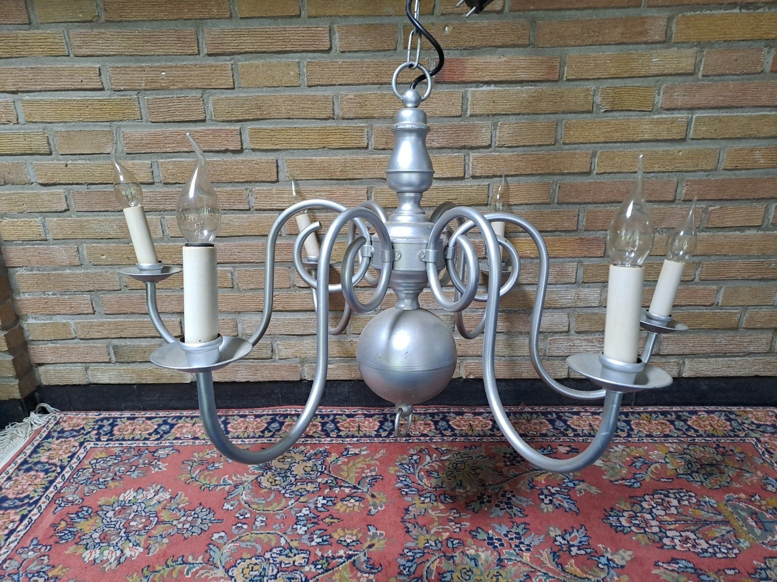 Vintage Kroonluchter, Ophalen, Gebruikt, E14 (klein), Klassiek, Vintage