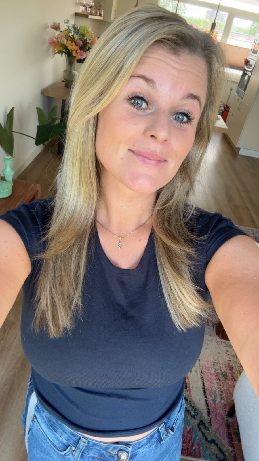 Hair Elements Open Top V-Part Haarstuk, Ophalen of Verzenden, Gebruikt, Pruik of Haarverlenging