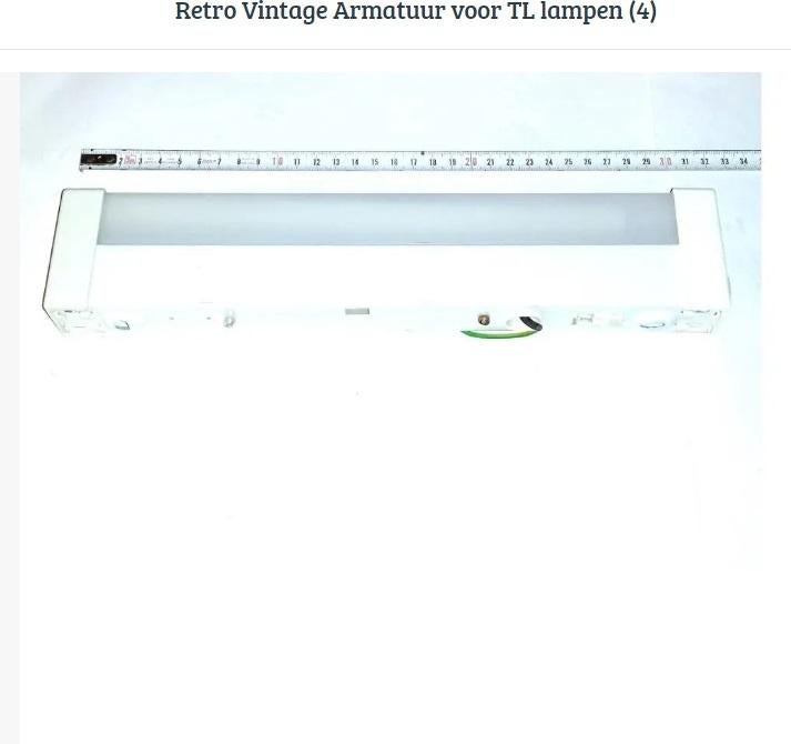 Retro Vintage Armatuur voor TL lampen (4), Ophalen of Verzenden, Minder dan 30 watt, Overige fittingen, Overige typen