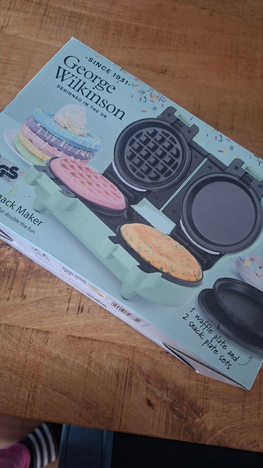 George Wilkinson Snack Maker met wafel- en snackplaten, Ophalen, Nieuw