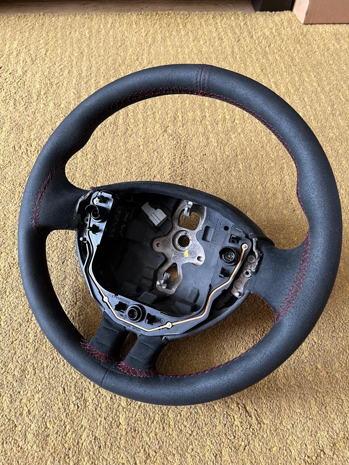 Renault Clio 3 RS stuur alcantara bekleed met rode stiksels, Ophalen of Verzenden, Gebruikt, Renault