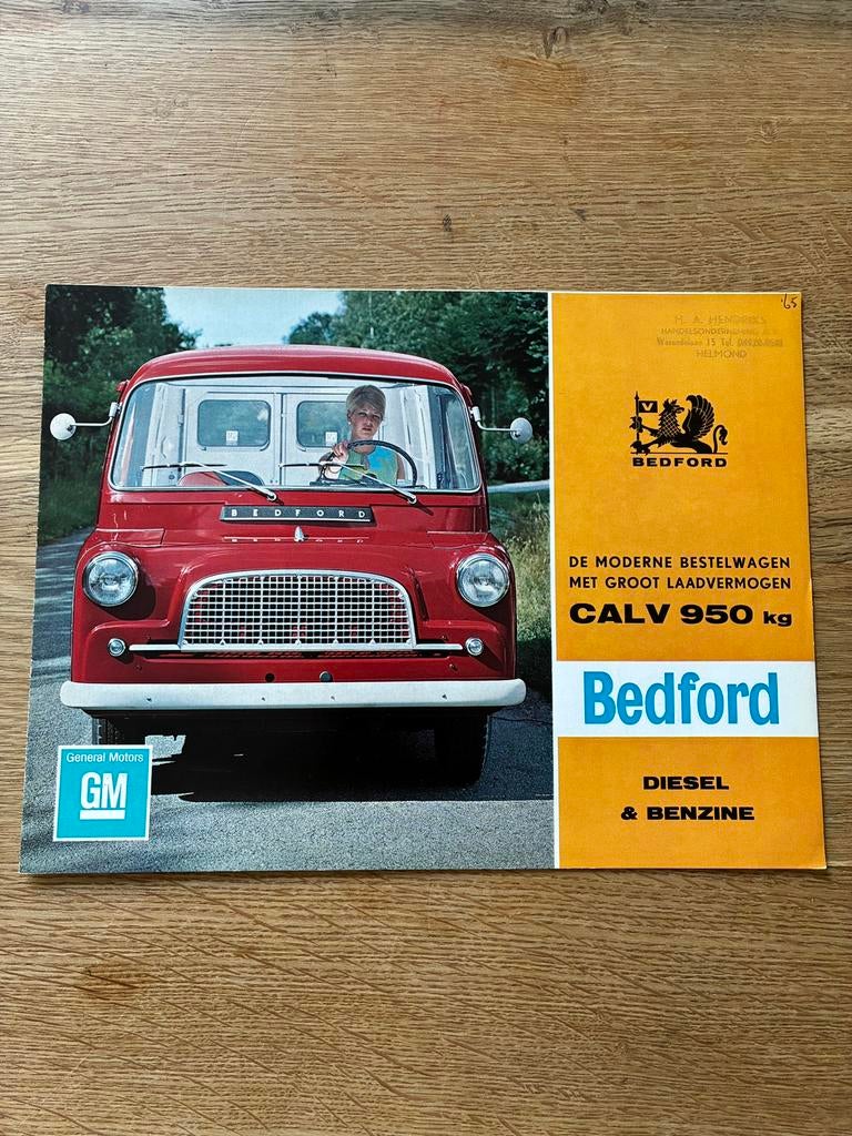 Bedford Calv 950kg brochure, Boeken, Ophalen of Verzenden, Zo goed als nieuw, Overige merken