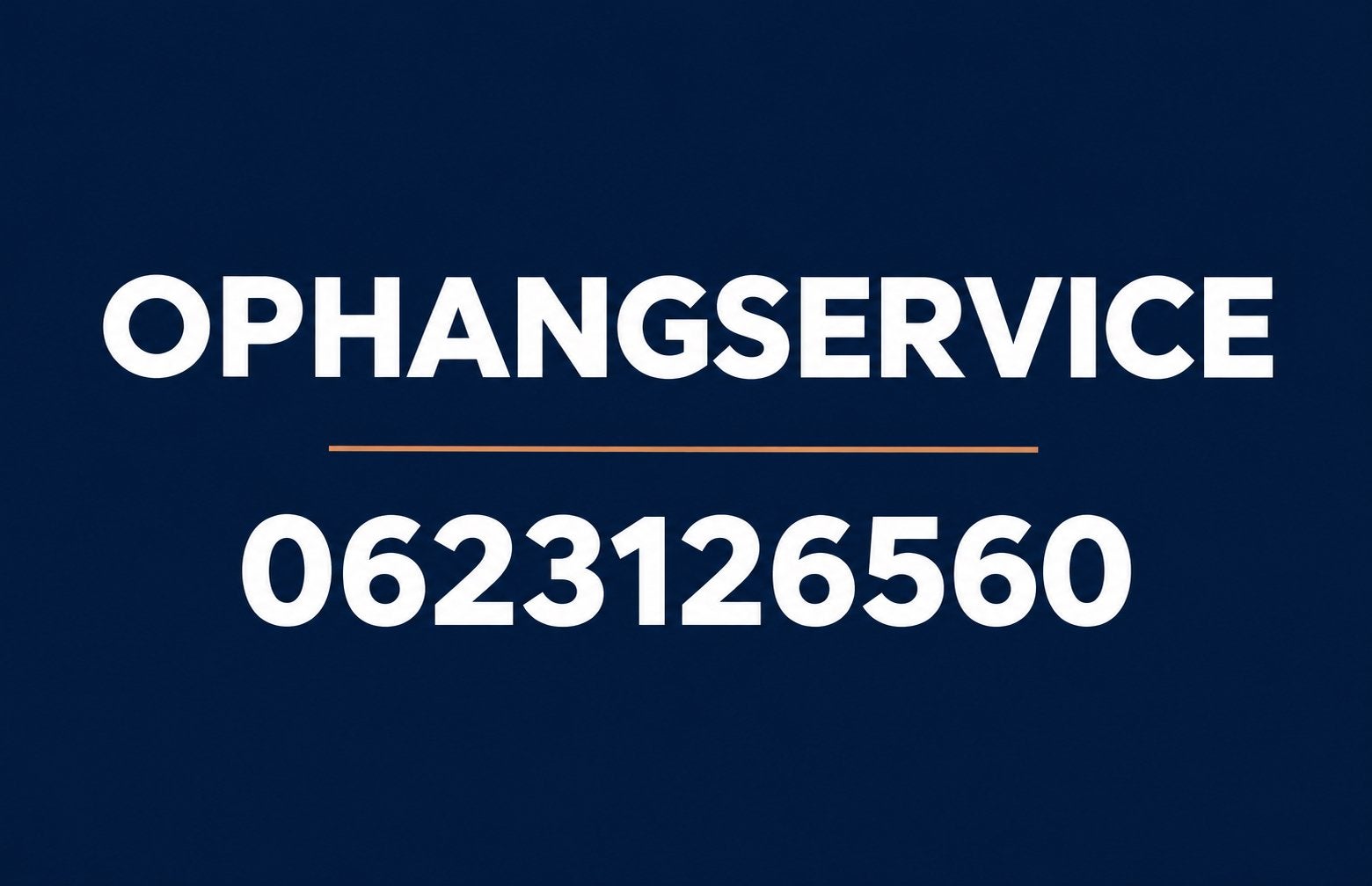 Ophangservice, Ophalen, Nieuw