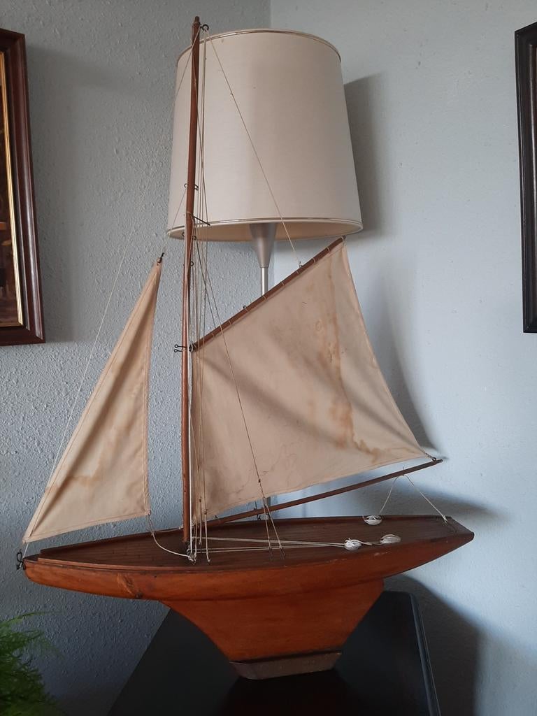 Houten Zeilboot, Hobby en Vrije tijd, Modelbouw | Boten en Schepen, Ophalen, Gebruikt, Groter dan 1:32, Overige merken