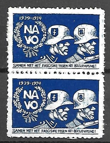 Nederland anti NAVO zegels, Ophalen of Verzenden, Na 1940, Postfris