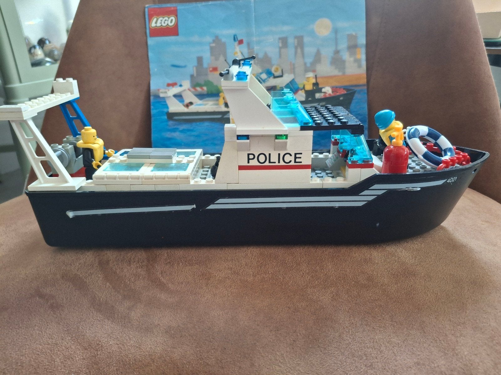 Lego politie boot met boekje  4021 vintage, Kinderen en Baby's, Speelgoed | Duplo en Lego, Ophalen, Gebruikt