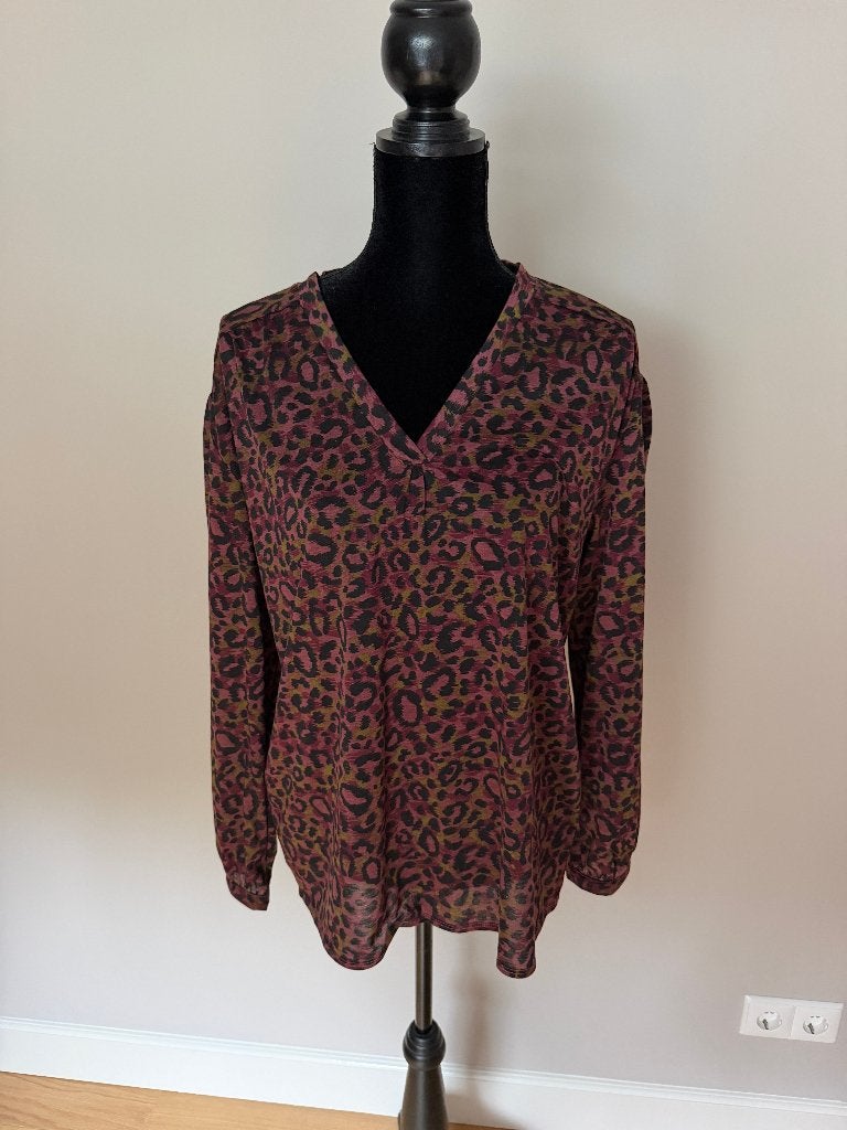 Blouse print maat M, Overige kleuren, Zo goed als nieuw, Hema, Ophalen