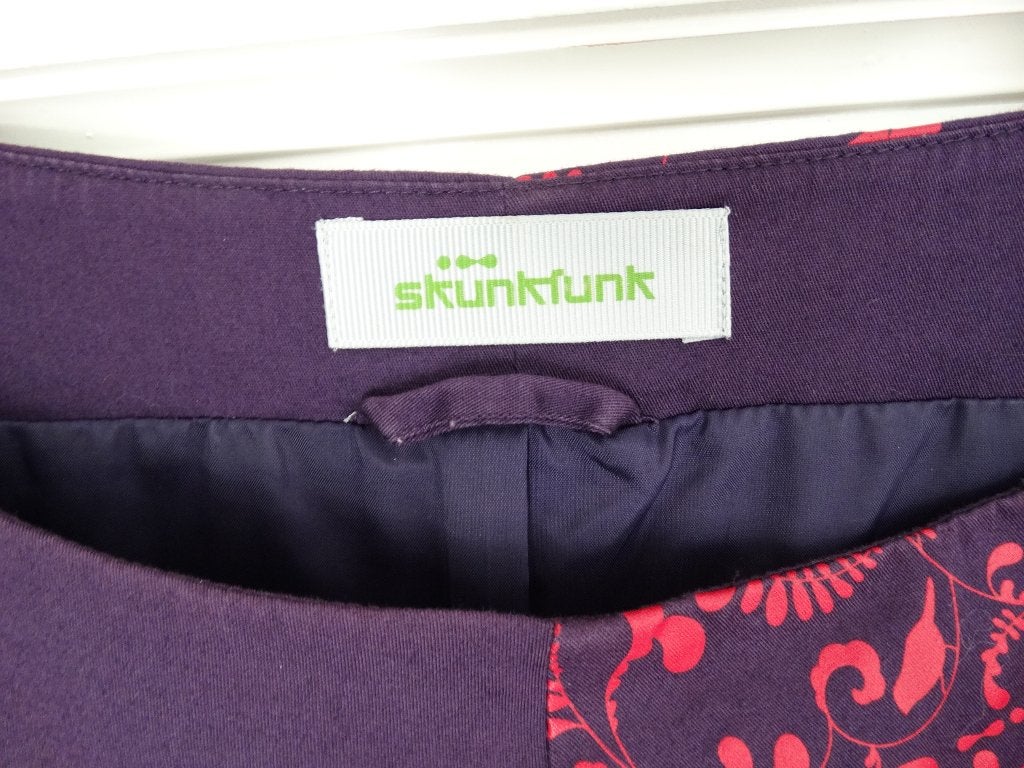 Skunkfunk paars rode mouwloze jurk maat 38 (3), Maat 38/40 (M), Verzenden, Skunk funk, Gedragen