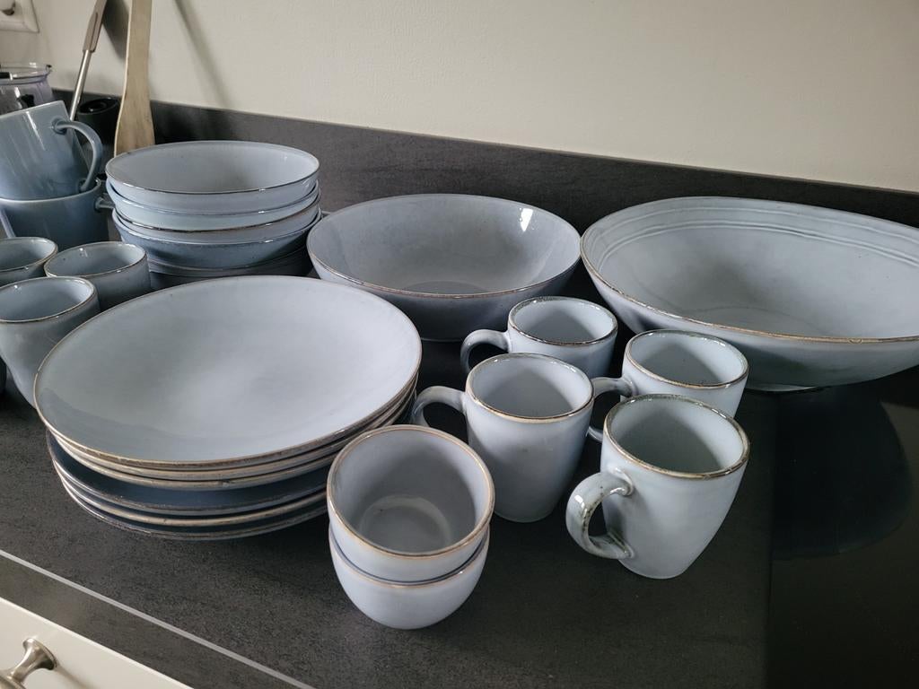 Mooi servies set - zo goed als nieuw, Keramiek, Ophalen of Verzenden, Zo goed als nieuw, Effen