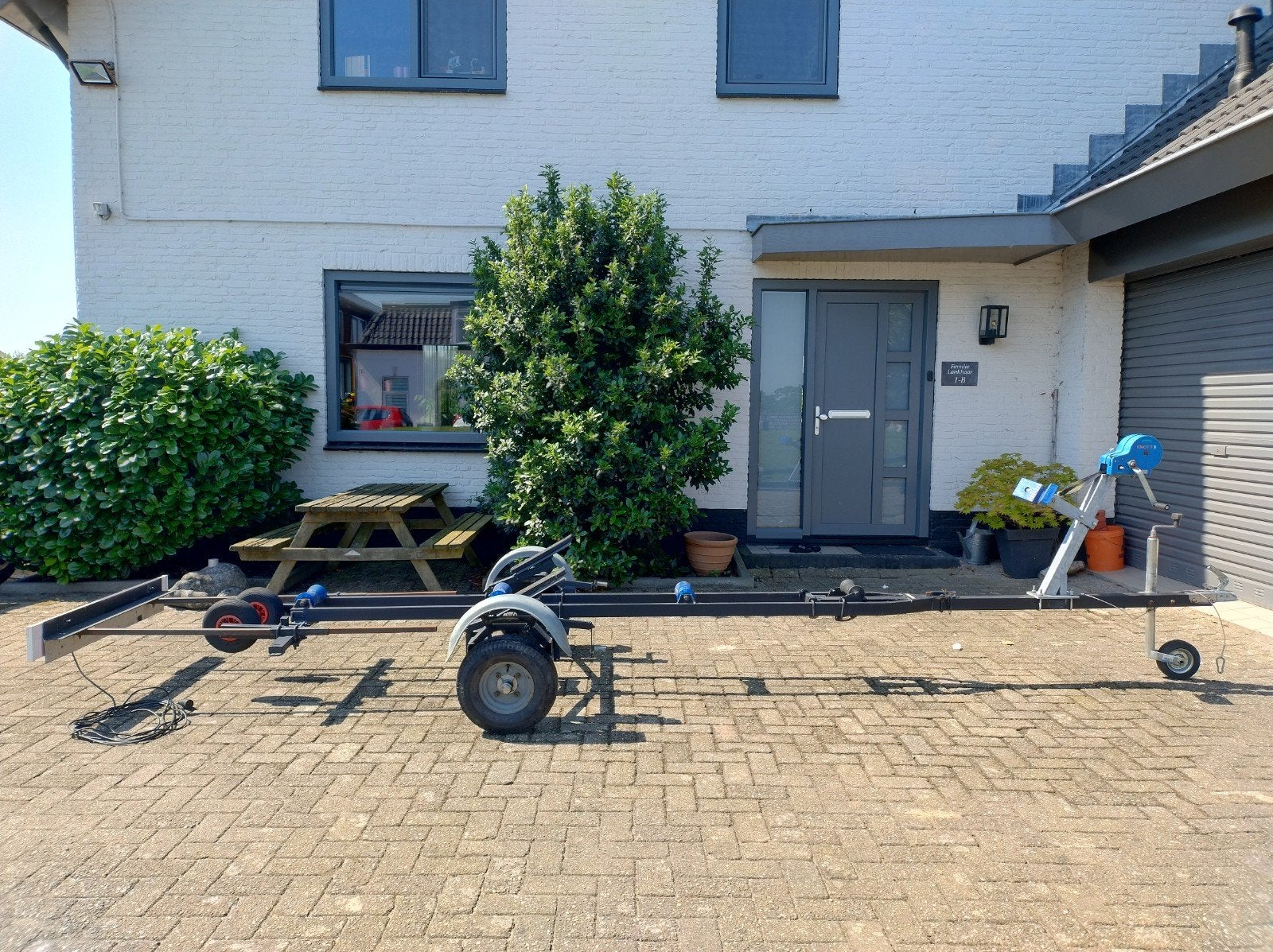 Verende kanteltrailer boottrailer trailer boot watersport, Ophalen