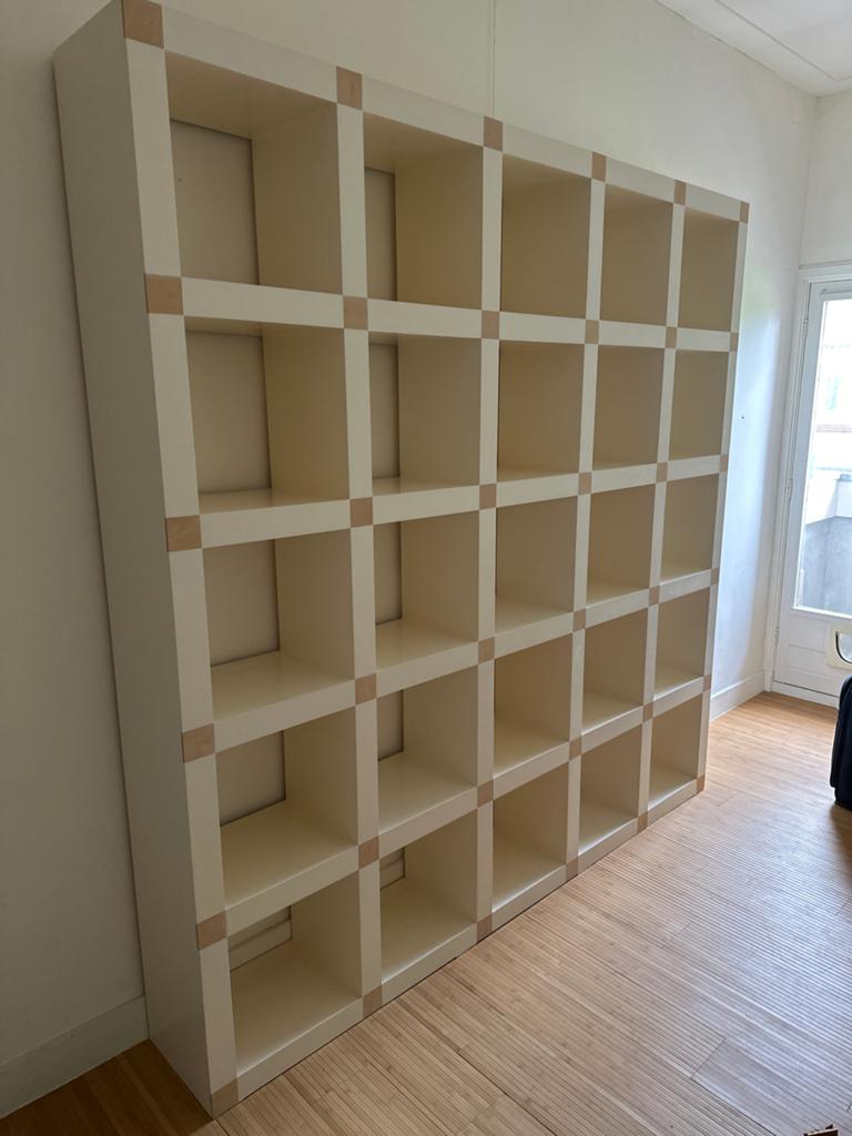 Grote (Kunst) Boekenkast - MDF met Berken details, Ophalen, Met plank(en), Zo goed als nieuw, 200 cm of meer