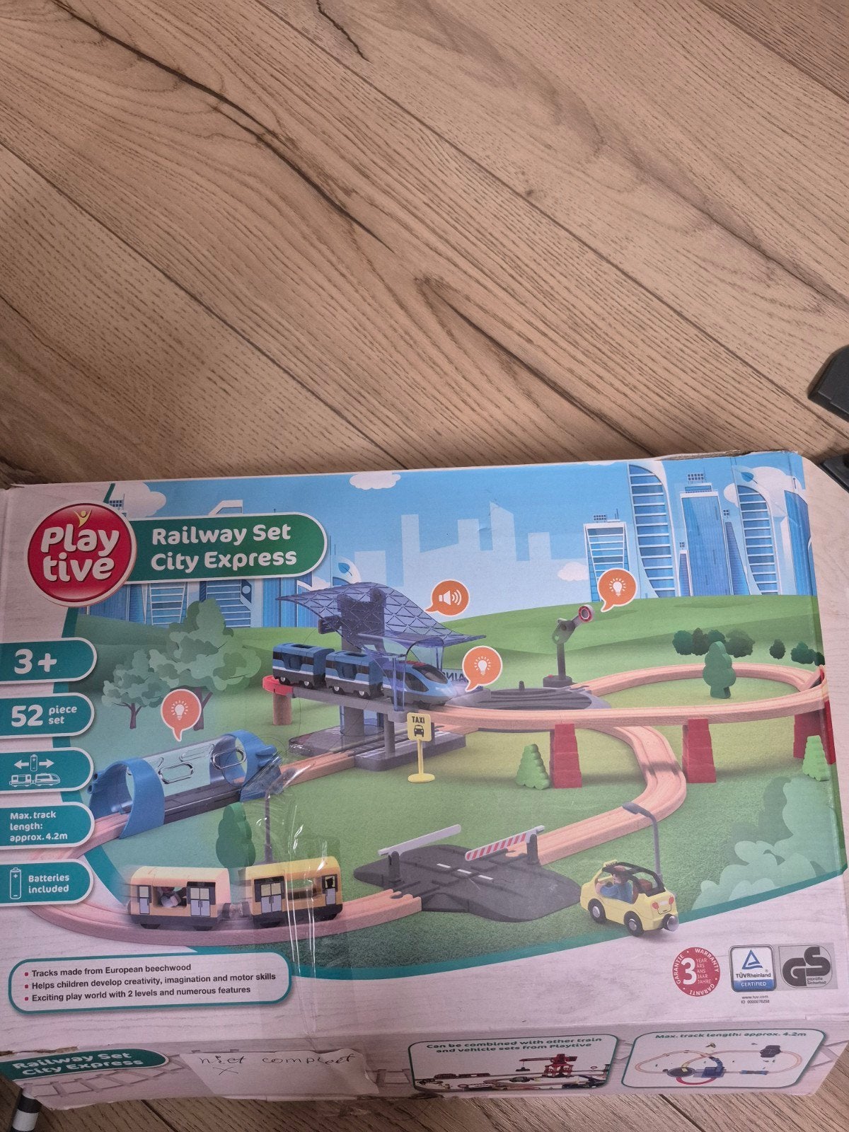 Playtive Treinset City Express met extra verkeerslichten, Ophalen of Verzenden, Gebruikt