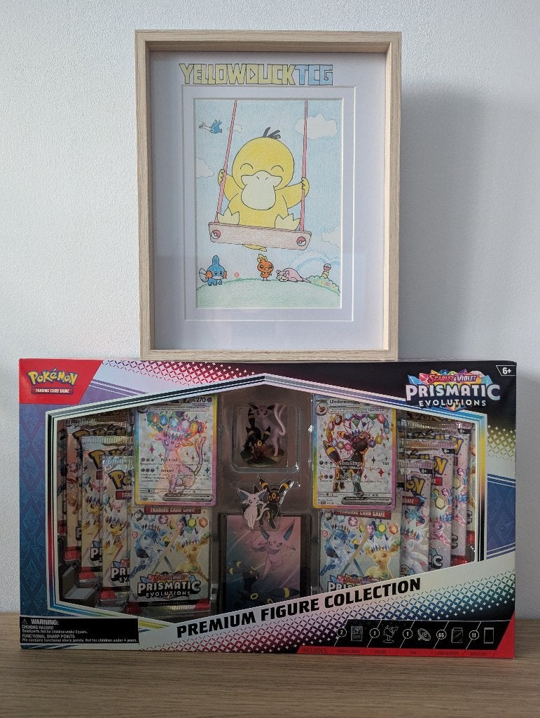 Pokémon Prismatic Evolutions Premium Figure Collecton, Ophalen of Verzenden, Nieuw, Boosterbox, Foil