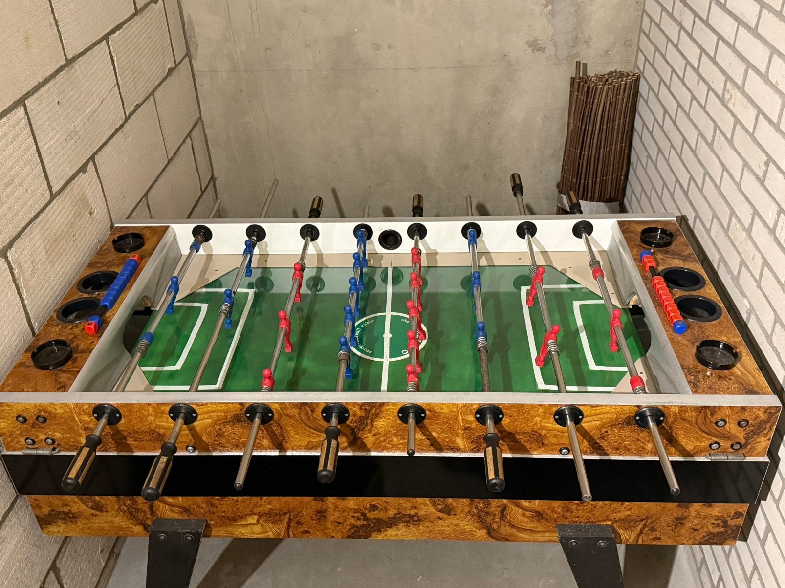 Garlando Voetbaltafe de lux professionel briar wood, Ophalen of Verzenden, Zo goed als nieuw