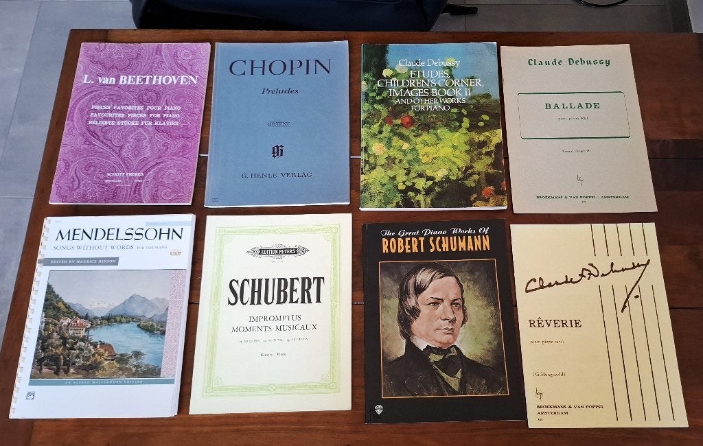 Piano bladmuziek - div klassiek, Muziek en Instrumenten, Klassiek, Ophalen of Verzenden, Zo goed als nieuw, Artiest of Componist