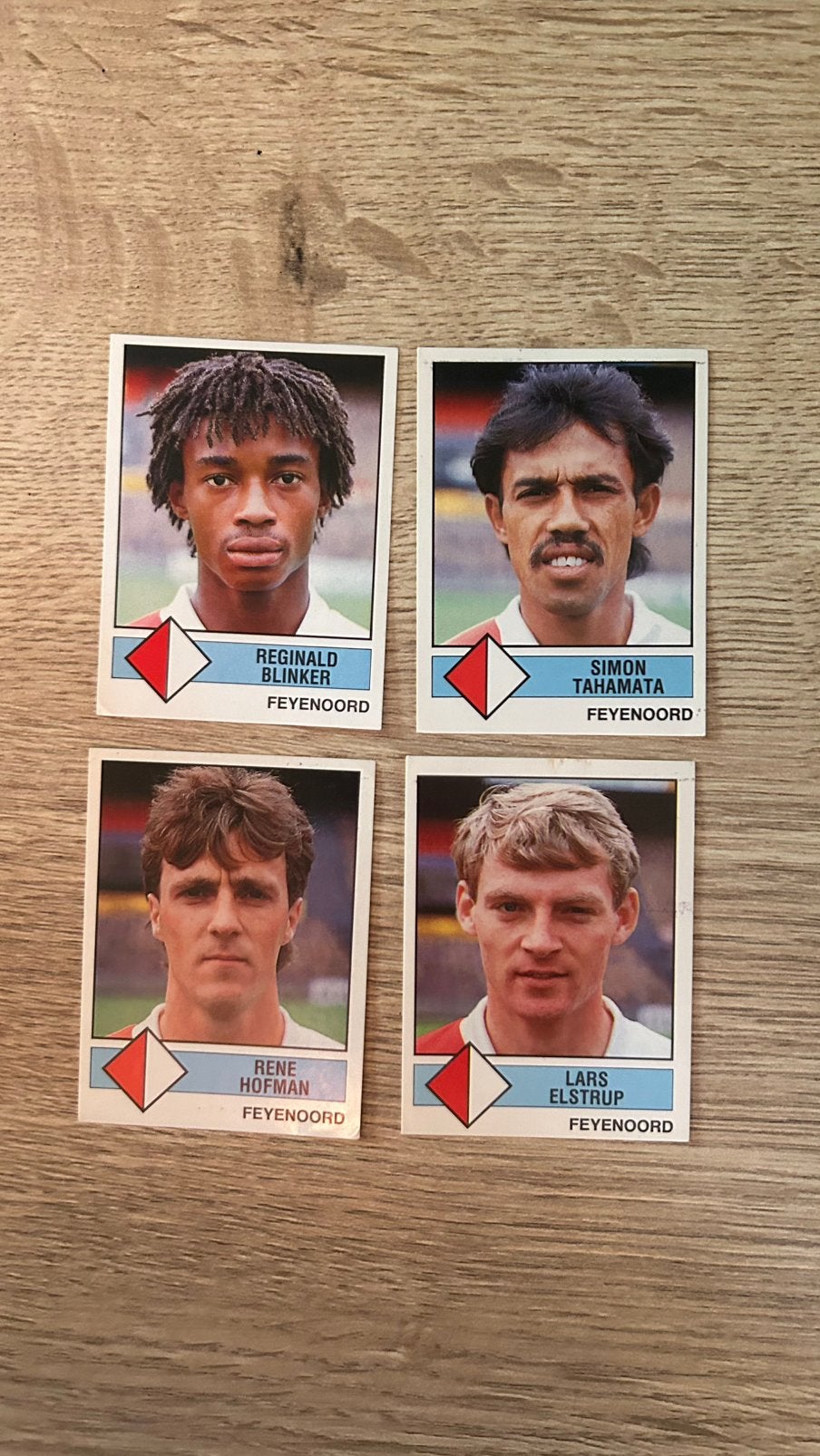 Panini Voetbal 87 plaatjes Feyenoord 4x, Verzenden, Zo goed als nieuw