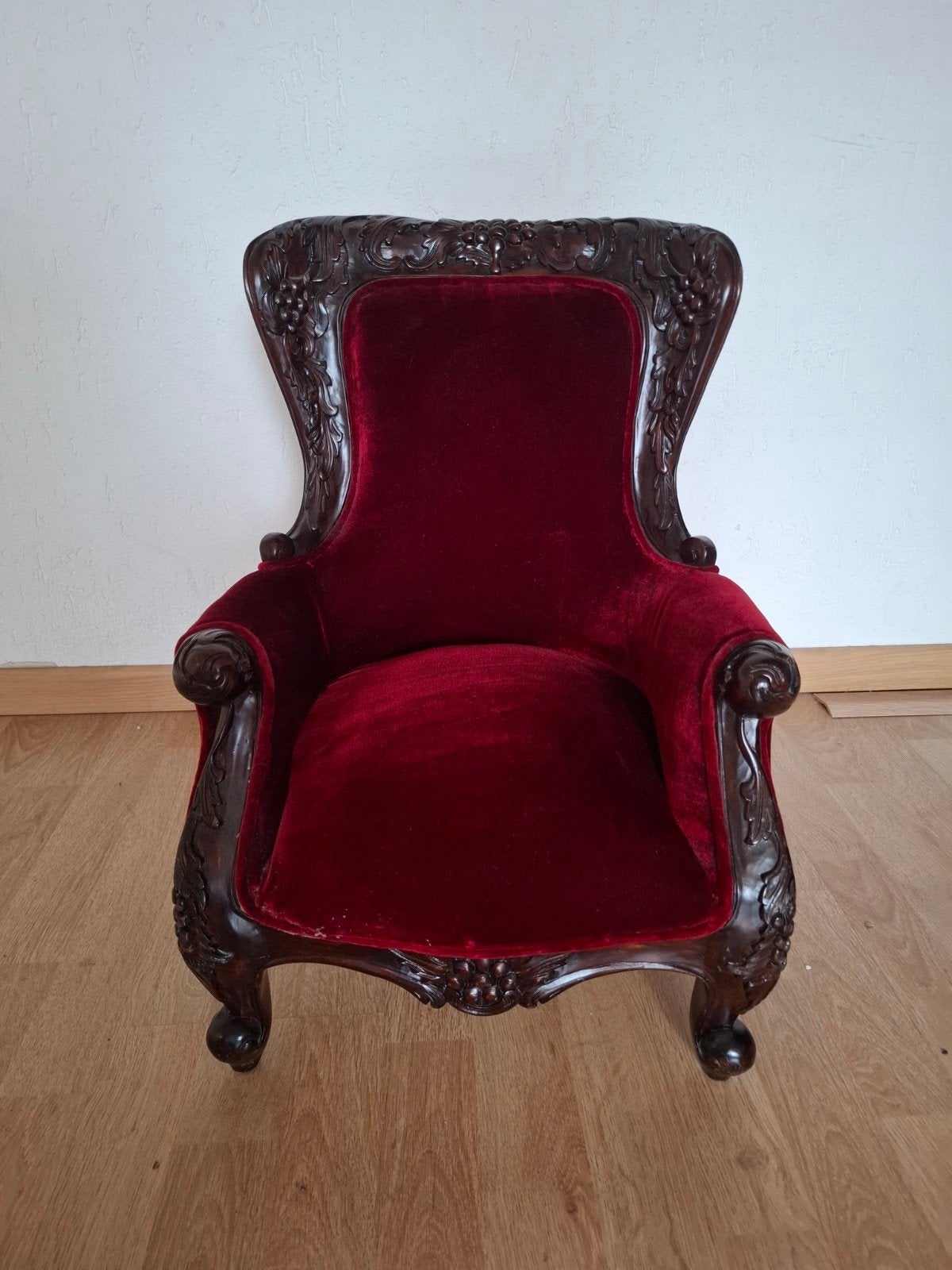 Poppenstoel inclusief porceleinen pop, Antiek en Kunst, Ophalen of Verzenden