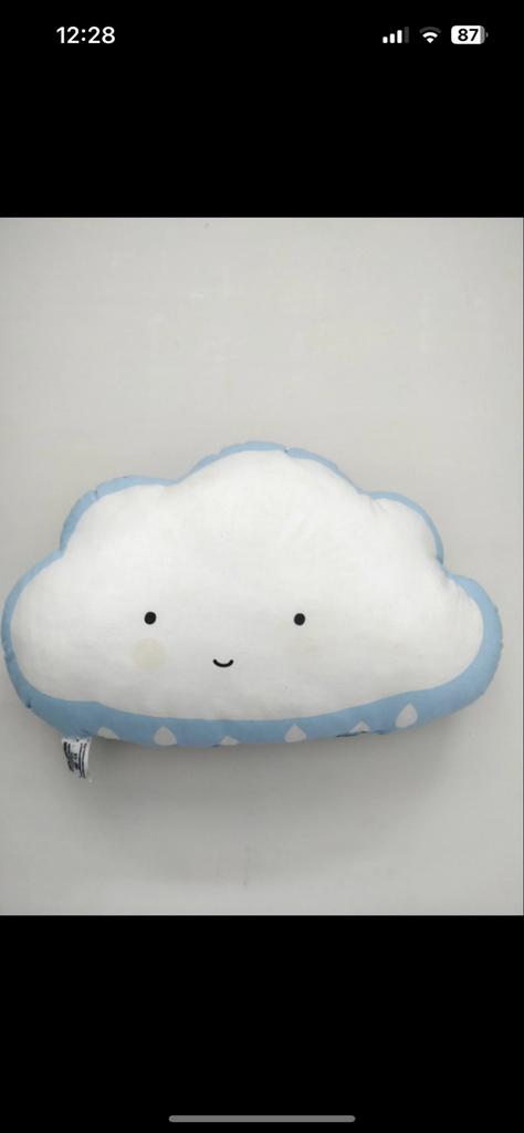 Lovely little company kussen wolk, Ophalen of Verzenden, Gebruikt, Wit, Overige vormen