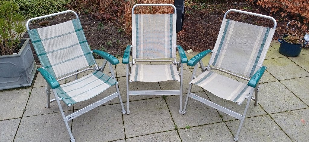 dukdalf camping stoelen, Ophalen, Gebruikt, Campingstoel