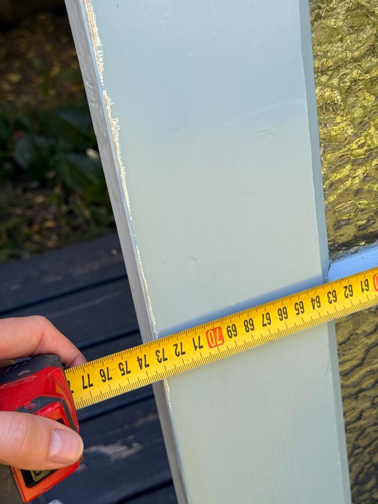 Set van 2 Franse deuren met glas, vintage stijl, Doe-het-zelf en Verbouw, Deuren en Horren, Ophalen, Gebruikt, Minder dan 80 cm